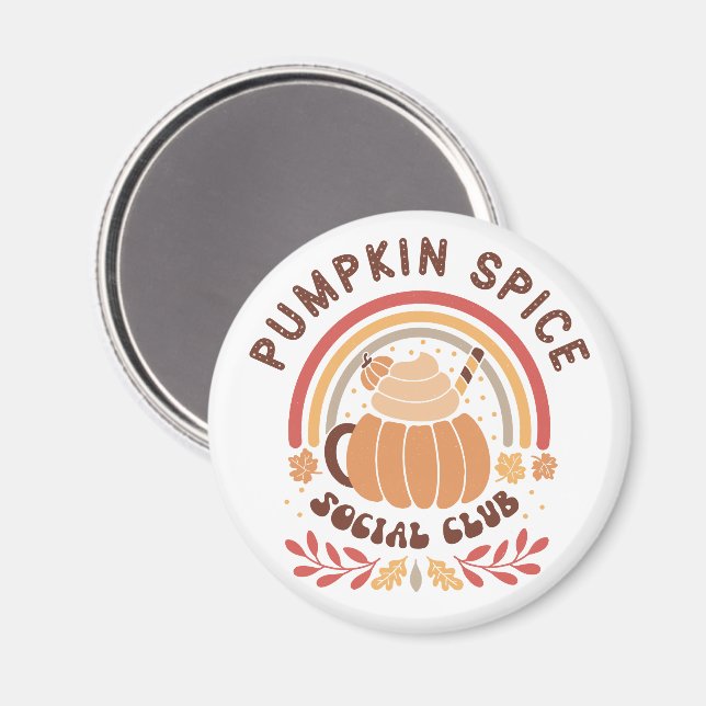 Pumpa Kryddor Social Klubb – Söt Höst PSL  Magnet (Front/Back)