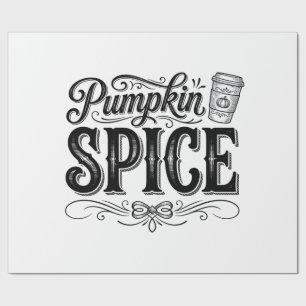 Pumpa Kryddor Vintage Kaffe Höst Tröja Design_1 Presentpapper
