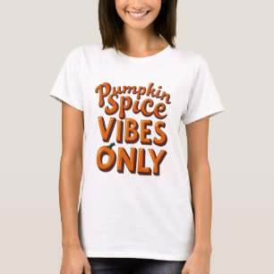 Pumpa Kryddstämning Endast – Retro 70-tal Groovy T Shirt
