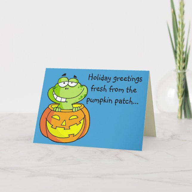 Pumpa lappar babygrodan kort (Framsida)