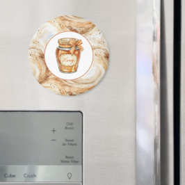 Pumpa Latte Virvlar Honung Magnet