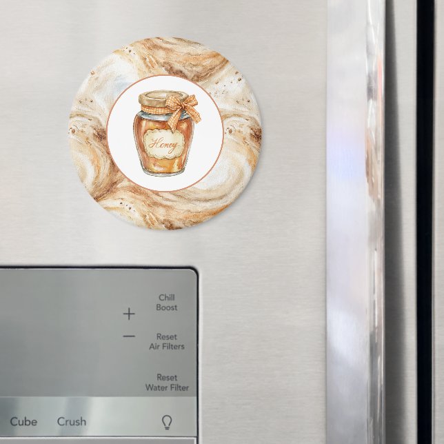 Pumpa Latte Virvlar Honung Magnet (In Situ (Fridge))