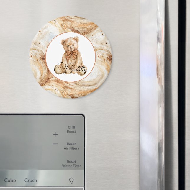 Pumpa Latte Virvlar Nallebjörn Magnet (In Situ (Fridge))