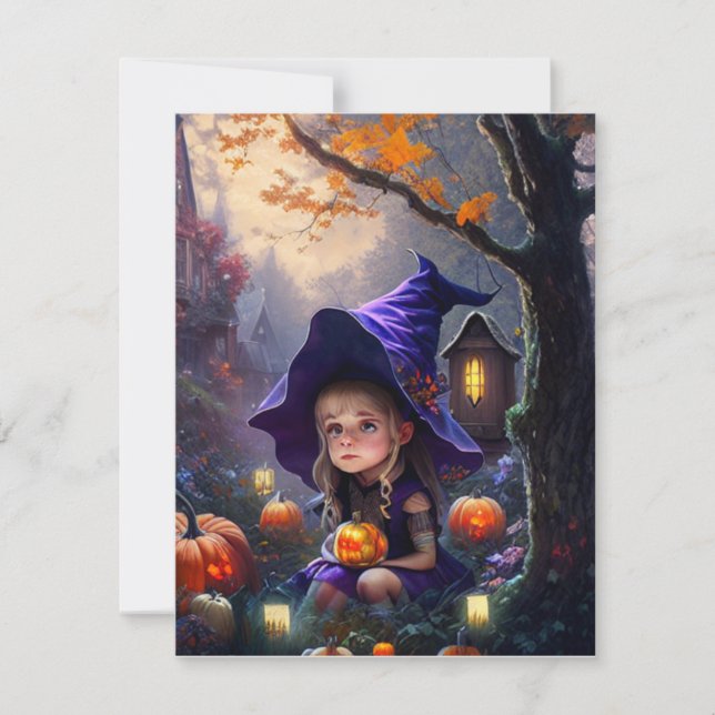 pumpa/lekfull/ Halloween/serie Anteckningskort (Framsida)