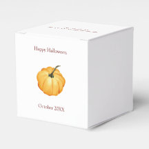 Pumpa med happy halloween söt orange med datum
