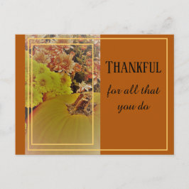 Pumpa Med Krysantemum 2 / Tacksam Vykort