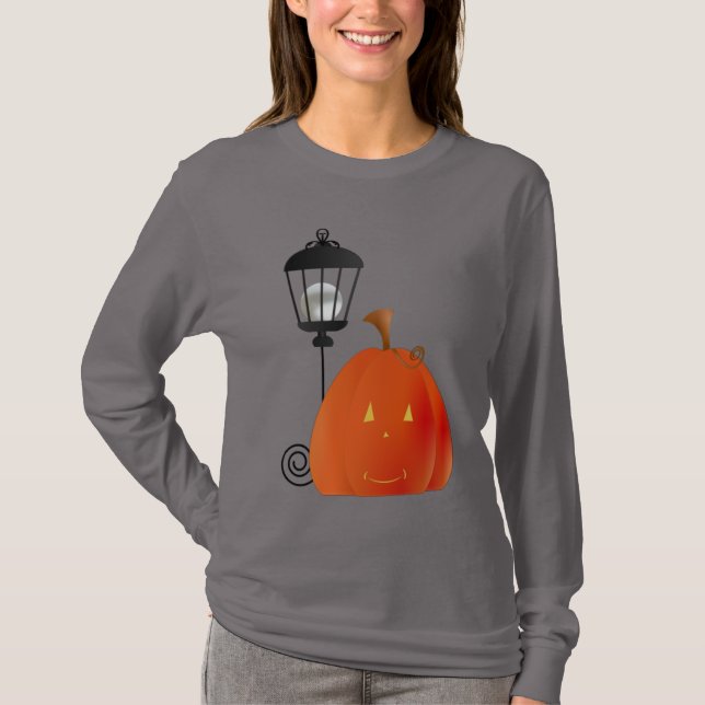 Pumpa med lampa t shirt (Framsida)