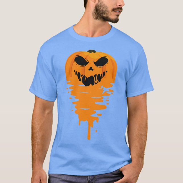 Pumpa Meltdown rolig för halloween av el mehdi T Shirt (Framsida)