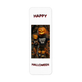 Pumpa Monster Bash Halloween Returadressetikett Returadress Etikett