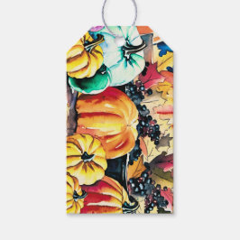 Pumpa & Mörka Bär, Höst, Thanksgiving Presentetikett