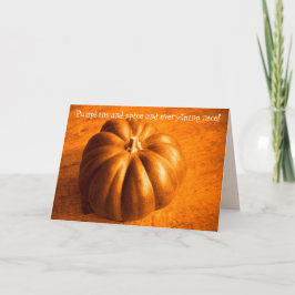 Pumpa och Krydda Orange Säsongsbetonad Generisk Hö Helgkort