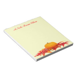 Pumpa och löv anteckningsblock