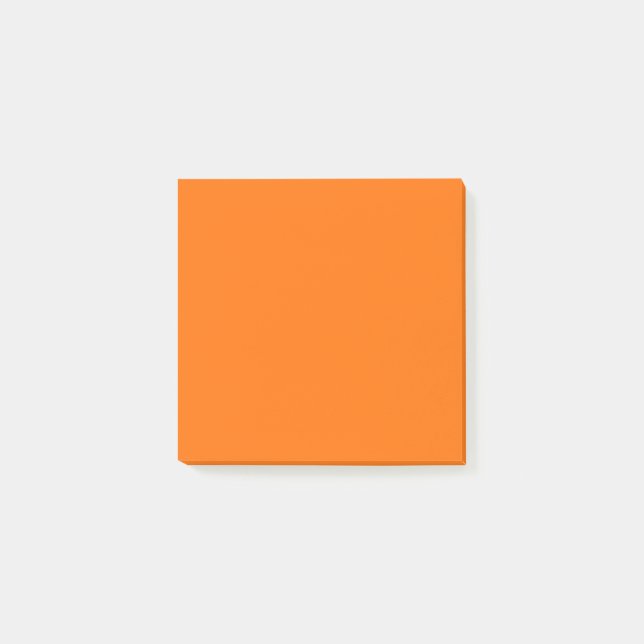 Pumpa Orange Enfärgad Enkel  Post-it Block (Framsida)
