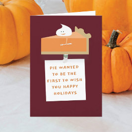 Pumpa Paj Guy Falt Greeting Card Kort
