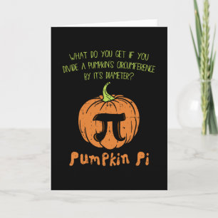 Pumpa Paj Math T-shirt Rolig Halloween Thanksgivin Kort