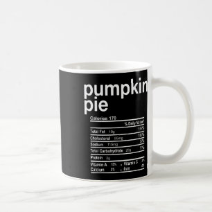 Pumpa Paj Nutrition Fakta Rolig Thanksgiving Jul Kaffemugg