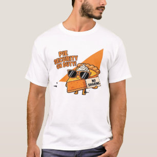 Pumpa Paj Security Guard Rolig Thanksgiving Över T Shirt