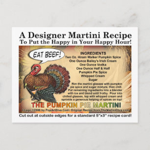 Pumpa Paj Thanksgiving Martini Recept Vykort