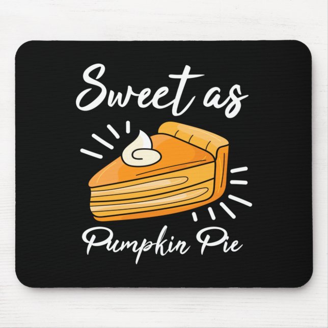 Pumpa Paj Thanksgiving Söt Som Pumpa Paj Musmatta (Framsidan)