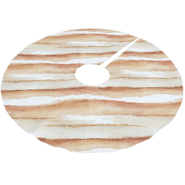 Pumpa Päron Latte Ränder Jul  Julgransmatta Borstad Polyester (Vinklad)