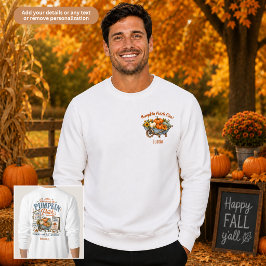 Pumpa Patch Crew Familj Matching Unisex Lång Ärmad Tröja