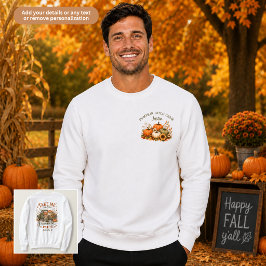 Pumpa Patch Crew Familj Matching Unisex Lång Ärmad Tröja