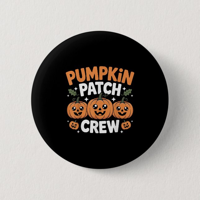 Pumpa Patch Crew Matchande Familj Höst  Knapp (Framsida)