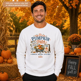 Pumpa Patch Farmhouse Bondgårdsmarknad Unisex Lång Ärmad Tröja