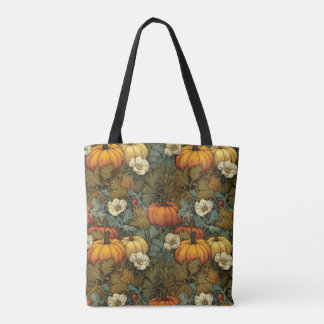 Pumpa Patch Halloween Bus eller Godis Tygkasse