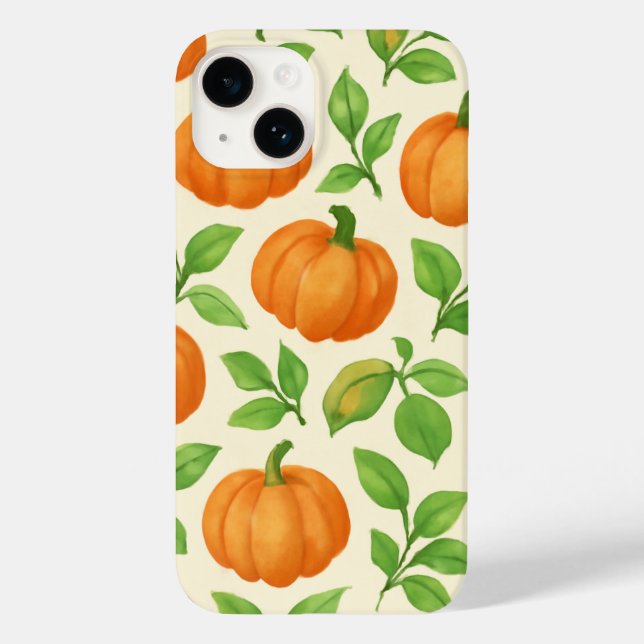 Pumpa Patch Höst Telefonfodral – Söta Höstlöv (Baksida)