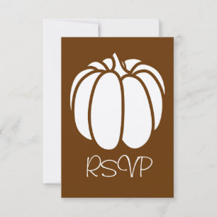 Pumpa Patch i choklad RSVP-kort OSA Kort