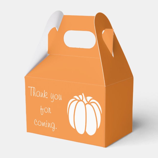 Pumpa Patch i Orange Favor Box Presentaskar (Framsidan Sidan)