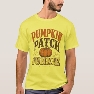 Pumpa Patch Junkie Vintage Höst Design T Shirt