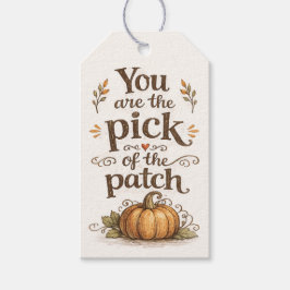 Pumpa Patch Present Taggar Presentetikett