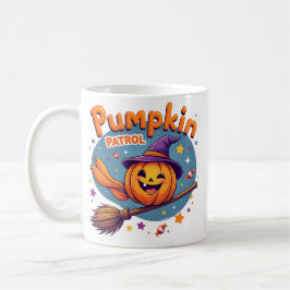 Pumpa Patrol Häxa Kvast Halloween Mugg