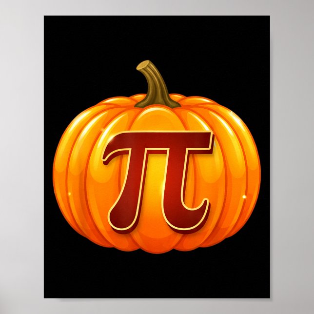 Pumpa Pi, Pi Symbol Pumpa Pi-dagen Halloween Matta Poster (Framsidan)