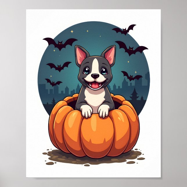Pumpa Pitbull Leende Poster (Framsidan)