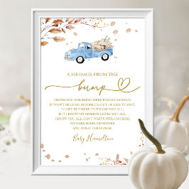Pumpa Pojke Höst Ett Meddelande Från Knölskylten Poster