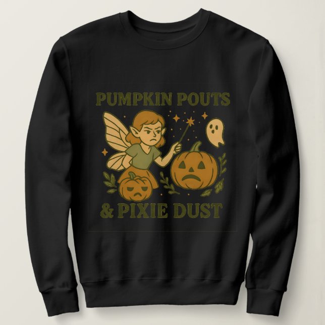 Pumpa Poutar och Pixie-damm Tröja | Skum F (Design framsida)