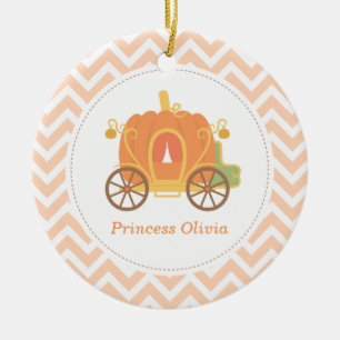 Pumpa Prinsessa Vagn Flickor Rumsdekor Julgransprydnad Keramik