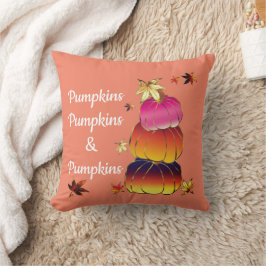 Pumpa & Pumpa Gradient Guld & Folie Texturerad Kudde