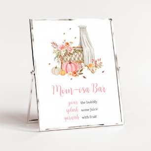 Pumpa Pumpkin mamma Osa Bar Baby Shower Poster