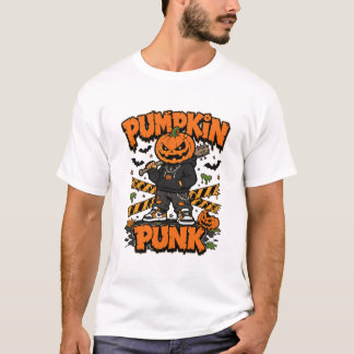 Pumpa Punk Halloween Gatumonster T Shirt
