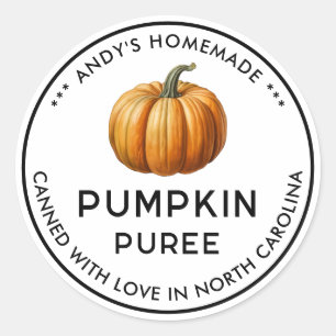 Pumpa puré etikett