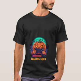 Pumpa Quest Spelare Laddar Design T Shirt
