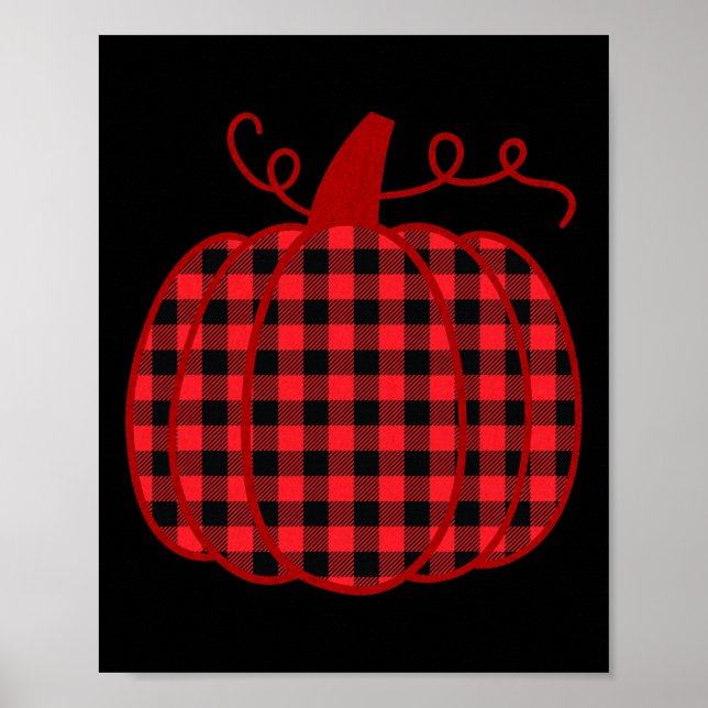 Pumpa Rutigtryck För Thanksgiving Tacksam Vibe Poster (Framsidan)
