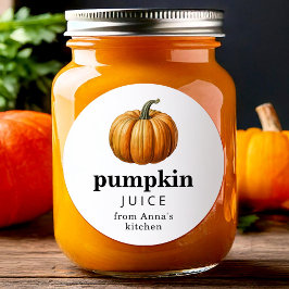 Pumpa saft burk etikett med vintage pumpa