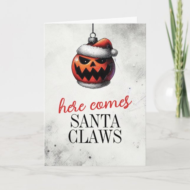 Pumpa Santa Claws Kort (Framsida)