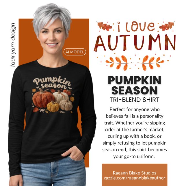 Pumpa Säsong Fals Garn Bella+Canvas  T Shirt (Skapare uppladdad)
