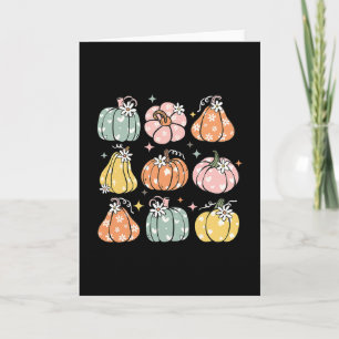 Pumpa Säsong Höst Fall Y'all Löv Thanksgiving Kort